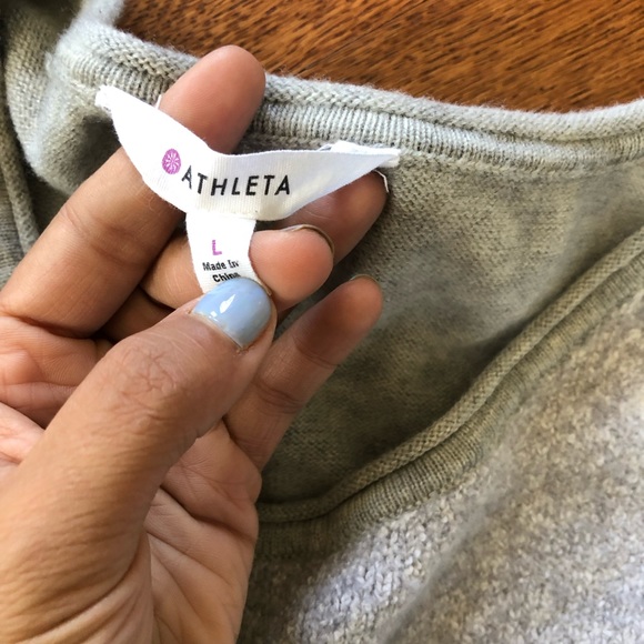 Athleta gray wool blend Crewneck sweater - Picture 5 of 8